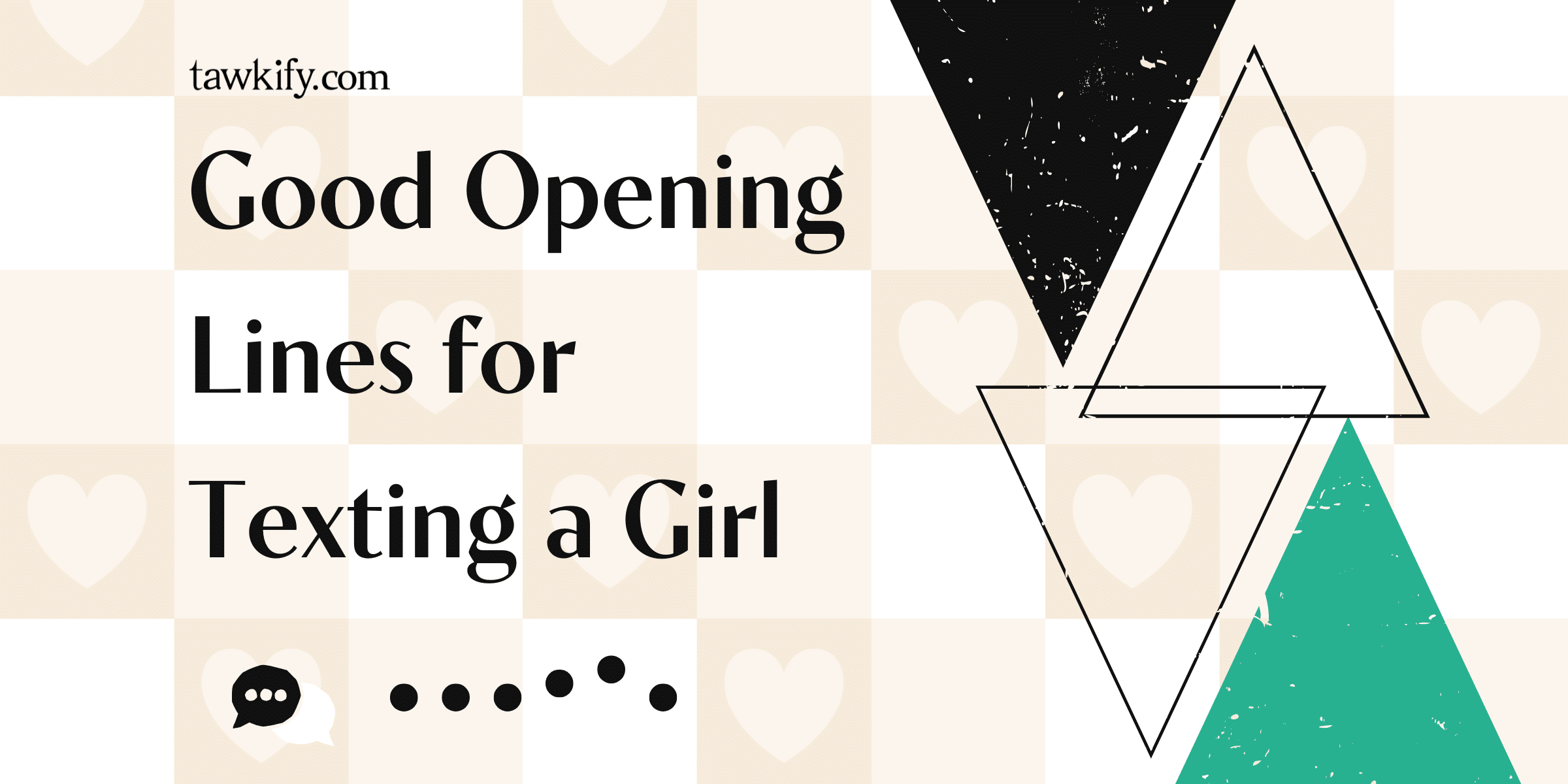 Make a great first impression with these good opening lines for texting a girl. Ranging from humorous to straight to the point, these conversation starters are sure to pique her interest.